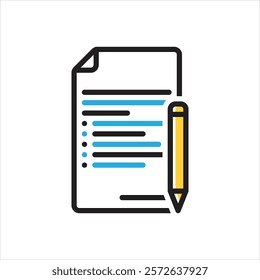 Vector multi color icon for terms