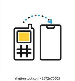 Vector multi color icon for than