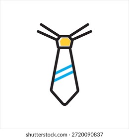 Vector icono multicolor para corbata