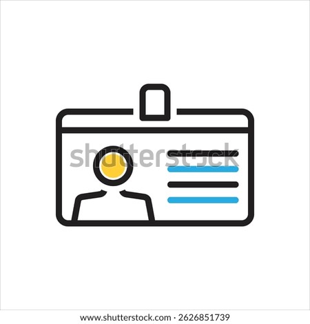 Vector multi color icon for title