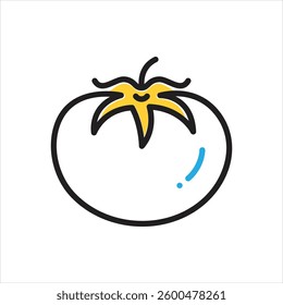Vector multi color icon for tomato