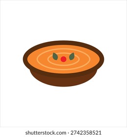 Vector multi color icon for tomato soup