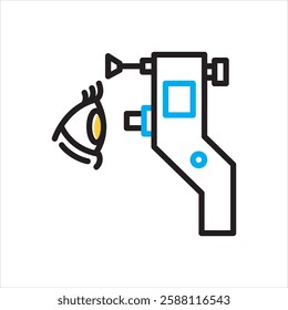 Vector multi color icon for Tonometer