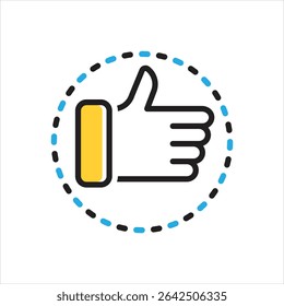 Vector multi color icon for totally