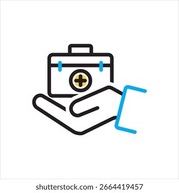 Icono multicolor del Vector para el regalo