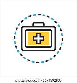 Vector icono multicolor para el tratamiento