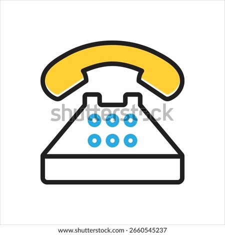 Vector multi color icon for typical