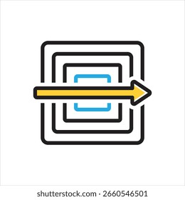 Ícone de vetor com várias cores para