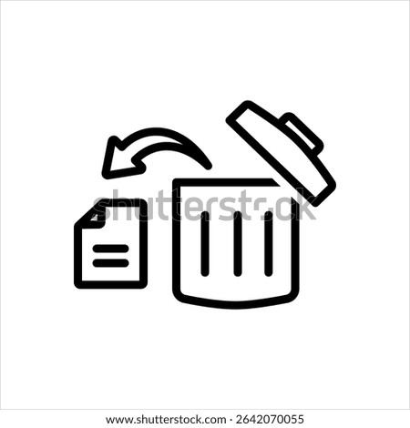 Vector multi color icon for undo