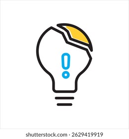 Vector multi color icon for valueless