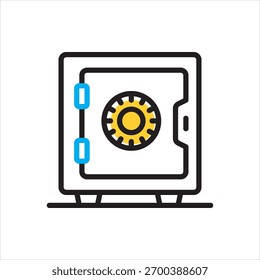 Icono multicolor de Vector para Vault