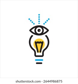 Vector multi color icon for visibility