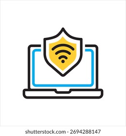 Vector icono multicolor para VPN