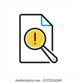 Vector multi color icon for vulnerable