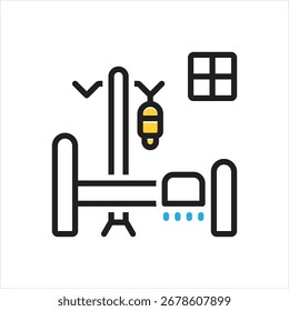 Vector multi color icon for ward
