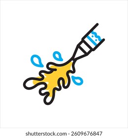 Vector multi color icon for water gun