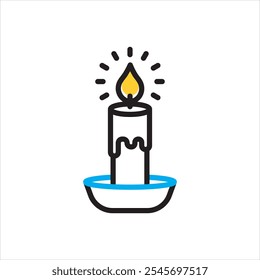 Ícone de vetor de várias cores para cera