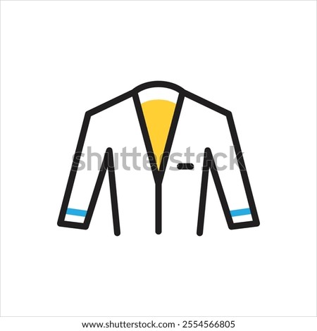 Vector multi color icon for wear
