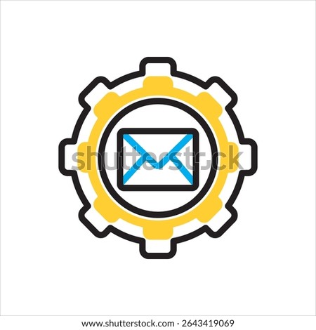 Vector multi color icon for webhook