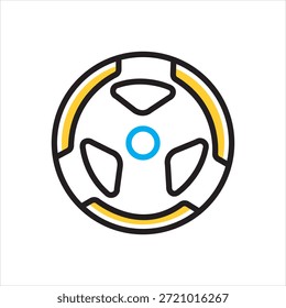 Icono multicolor de Vector para la placa de peso