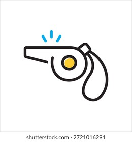 Vector icono multicolor para silbato