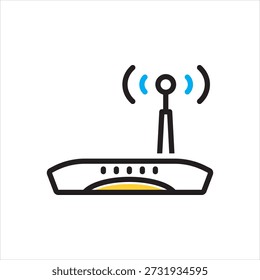 Vetor ícone multi cor para wifi