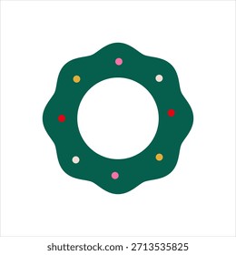 Vector icono multicolor para corona de flores