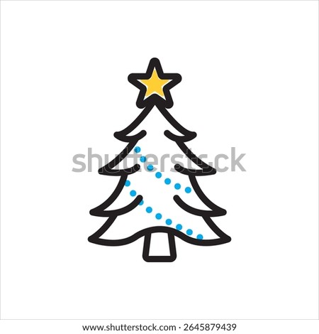 Vector multi color icon for x mas