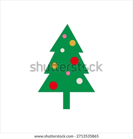 Vector multi color icon for x mas