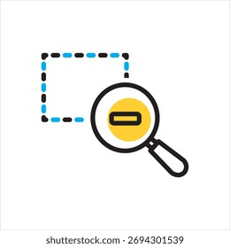 Icono multicolor del Vector para alejar