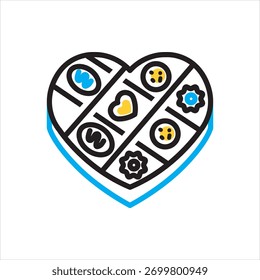 Iconos multicolores de Vector para chocolates