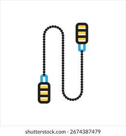 Vektor Multi bunte Symbol für Seil