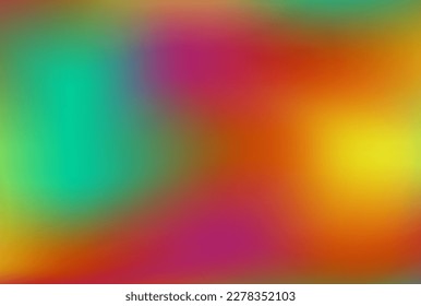 Vector multi neon colored gradient background. Modern screen wallpaper vector design for app, social media, cards, fons, work. Soft gradients - green, blue, pink, magenta, violet, orange, aquamarine.