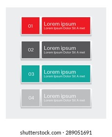 vector multicolor buttons set