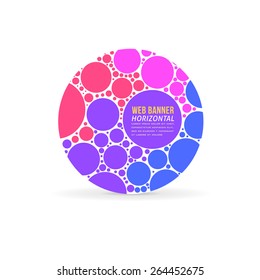 Vector Multicolor Flat Web Banner Template