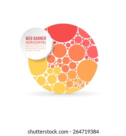 Vector Multicolor Flat Web Banner Template