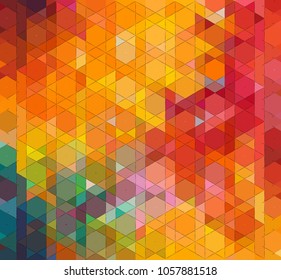 Vector, multicolor geometric background. Geometric mosaic, applied in the style of origami. Abstract background for web.