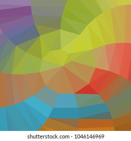 Vector, multicolor geometric background. Triangles, triangulation. Geometric mosaic, colored triangles, application in origami style. Abstract background for web.