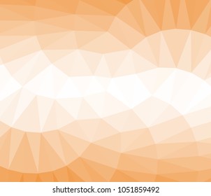 Vector, multicolor geometric background. Triangles, triangulation. Geometric mosaic, colored triangles, application in origami style. Abstract orange background for web