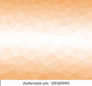 Vector, multicolor geometric background. Triangles, triangulation. Geometric mosaic, colored triangles, application in origami style. Abstract orange background for web