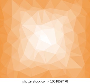 Vector, multicolor geometric background. Triangles, triangulation. Geometric mosaic, colored triangles, application in origami style. Abstract orange background for web