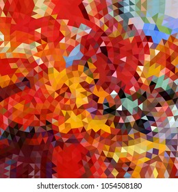 Vector, multicolor geometric background. Triangles, triangulation. Geometric mosaic, colored triangles, application in origami style. Abstract background for web. Abstract geometric triangle backgroun