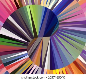 Vector, multicolor geometric background. Triangles, triangulation. Geometric mosaic, colored triangles, application in origami style. Abstract background for web. Abstract geometric triangle backgroun