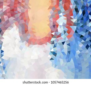 Vector, multicolor geometric background. Triangles, triangulation. Geometric mosaic, colored triangles, application in origami style. Abstract background for web. Abstract geometric triangle backgroun