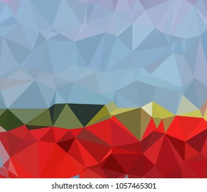 Vector, multicolor geometric background. Triangles, triangulation. Geometric mosaic, colored triangles, application in origami style. Abstract background for web. Abstract geometric triangle backgroun
