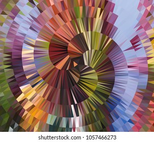 Vector, multicolor geometric background. Triangles, triangulation. Geometric mosaic, colored triangles, application in origami style. Abstract background for web. Abstract geometric triangle backgroun