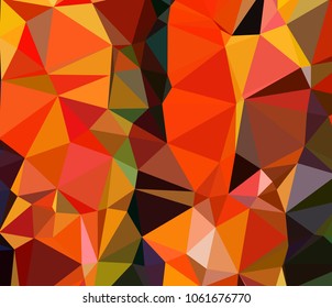 Vector, multicolor geometric background. Triangles, triangulation. Geometric mosaic, colored triangles, application in origami style. Abstract background for web.  
