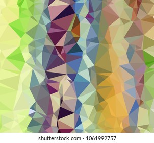 Vector, multicolor geometric background. Triangles, triangulation. Geometric mosaic, colored triangles, application in origami style. Abstract background for web.