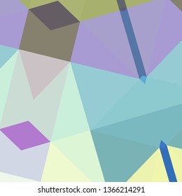 Vector, multicolor geometric background. Triangles, triangulation. Geometric mosaic, colored triangles, application in origami style. Abstract background for web.