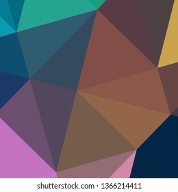 Vector, multicolor geometric background. Triangles, triangulation. Geometric mosaic, colored triangles, application in origami style. Abstract background for web.